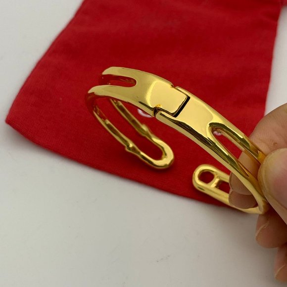 Uno de 50 Tailormade Bracelet open Bracelet Ikon shape Bracelet Gold - Picture 4 of 10